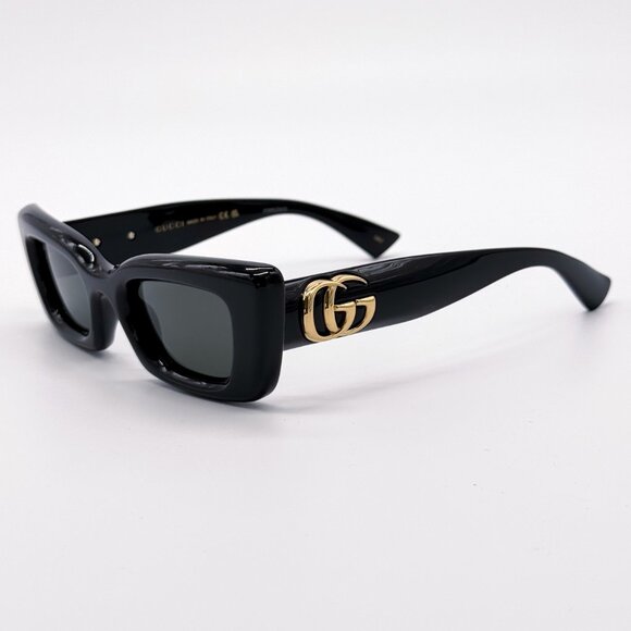 NEW GUCCI GG1827S 001 SHINY BLACK WOMEN SUNGLASSES GUCCI main image 4